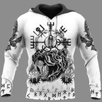 Viking Hoodie – Viking Bear Symbol Strength Design