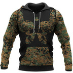 Viking Hoodie – Viking Skull Art – Mjolnir Art Power Style