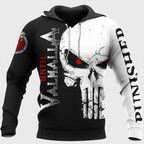 Viking Hoodie Warrior Until Valhalla Heathen Axe Flag