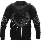 Viking Hoodie – Wolf Hoodie Featuring Hati And Skoll