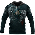 Viking Hoodies – Munin and Hugin – Valknut Symbol Mystic Design