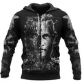 Viking Hoodies – Ragnar Lothbrok – Vegvisir Rune Raven Art