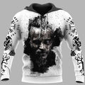 Viking Hoodies – Viking Ragnar – Norse Wolf Symbol Fierce Heritage
