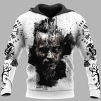 Viking Hoodies – Viking Ragnar – Norse Wolf Symbol Fierce Heritage