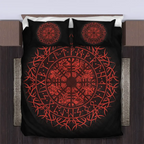 Viking Quilt Bedding Set Aegishjalmur Rune Protection