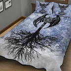 Viking Quilt Bedding Set Axe Yggdrasil Art Legacy