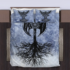 Viking Quilt Bedding Set Axe Yggdrasil Art Legacy