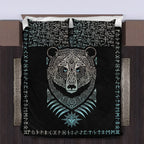 Viking Quilt Bedding Set Celtic Bear Viking