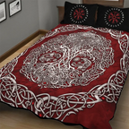 Viking Quilt Bedding Set Celtic Knot Tree of Life
