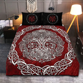 Viking Quilt Bedding Set Celtic Knot Tree of Life