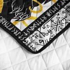 Viking Quilt Bedding Set Fenrir Rune Norse Fury