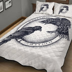 Viking Quilt Bedding Set Munin and Hugin Rune