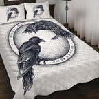 Viking Quilt Bedding Set Munin and Hugin Rune