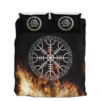 Viking Quilt Bedding Set Norse Helm of Awe Protection