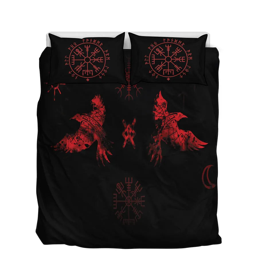 Viking Quilt Bedding Set Norse Raven Legacy