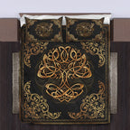 Viking Quilt Bedding Set Norse Yggdrasil Tree
