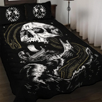 Viking Quilt Bedding Set Skull Jormungandr Art Chaos