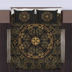 Viking Quilt Bedding Set Trinity Celtic Knot Symbol