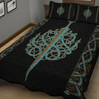 Viking Quilt Bedding Set Ulfberht Sword Design