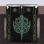 Viking Quilt Bedding Set Ulfberht Sword Design