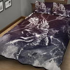 Viking Quilt Bedding Set Valkyrie Artwork Legend