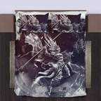 Viking Quilt Bedding Set Valkyrie Artwork Legend
