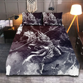 Viking Quilt Bedding Set Valkyrie Artwork Legend