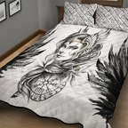 Viking Quilt Bedding Set Valkyrie Wings Legend