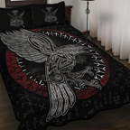 Viking Quilt Bedding Set Viking Celtic Raven Art