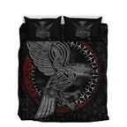 Viking Quilt Bedding Set Viking Celtic Raven Art