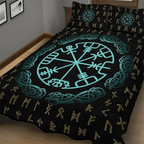 Viking Quilt Bedding Set Viking Compass Rune Guidance