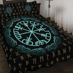 Viking Quilt Bedding Set Viking Compass Rune Guidance