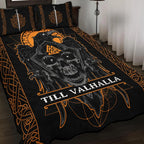 Viking Quilt Bedding Set Viking Raven Till Valhalla