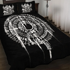 Viking Quilt Bedding Set Viking Runes for Protection