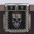 Viking Quilt Bedding Set Viking Skull Art