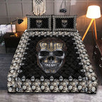 Viking Quilt Bedding Set Viking Skull Art