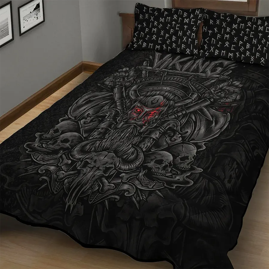 Viking Quilt Bedding Set Viking Warrior Legacy