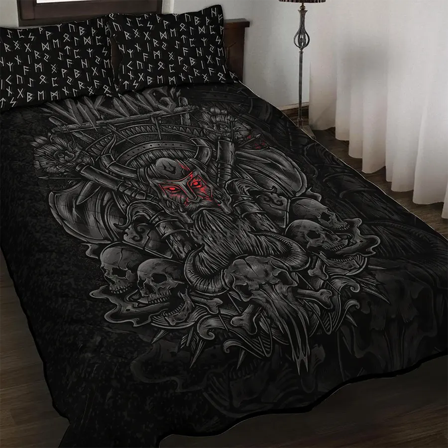 Viking Quilt Bedding Set Viking Warrior Legacy