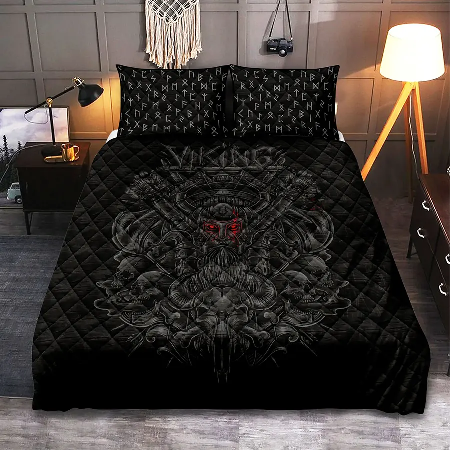 Viking Quilt Bedding Set Viking Warrior Legacy