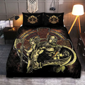 Viking Quilt Bedding Set Viking Warriors Art Legacy