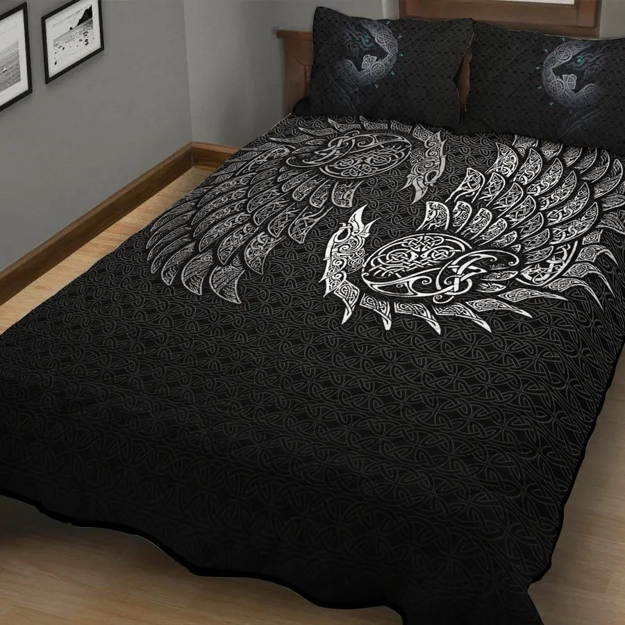 Viking Quilt Bedding Sets Viking Celtic Raven Design