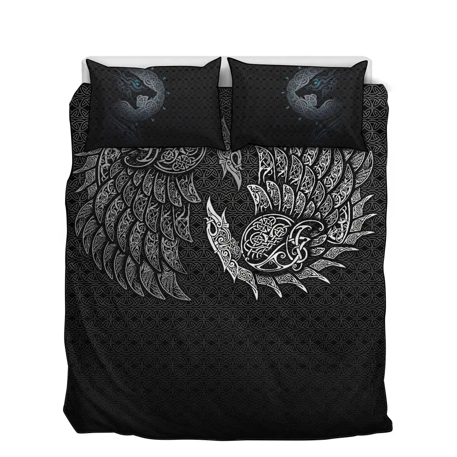 Viking Quilt Bedding Sets Viking Celtic Raven Design