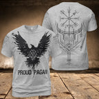 Viking Raven Valknut Proud Pagan T-Shirt