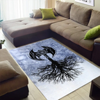 Viking Rug Axe Tree of Life Symbols