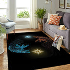 Viking Rug Hati and Skoll Norse Wolf Art