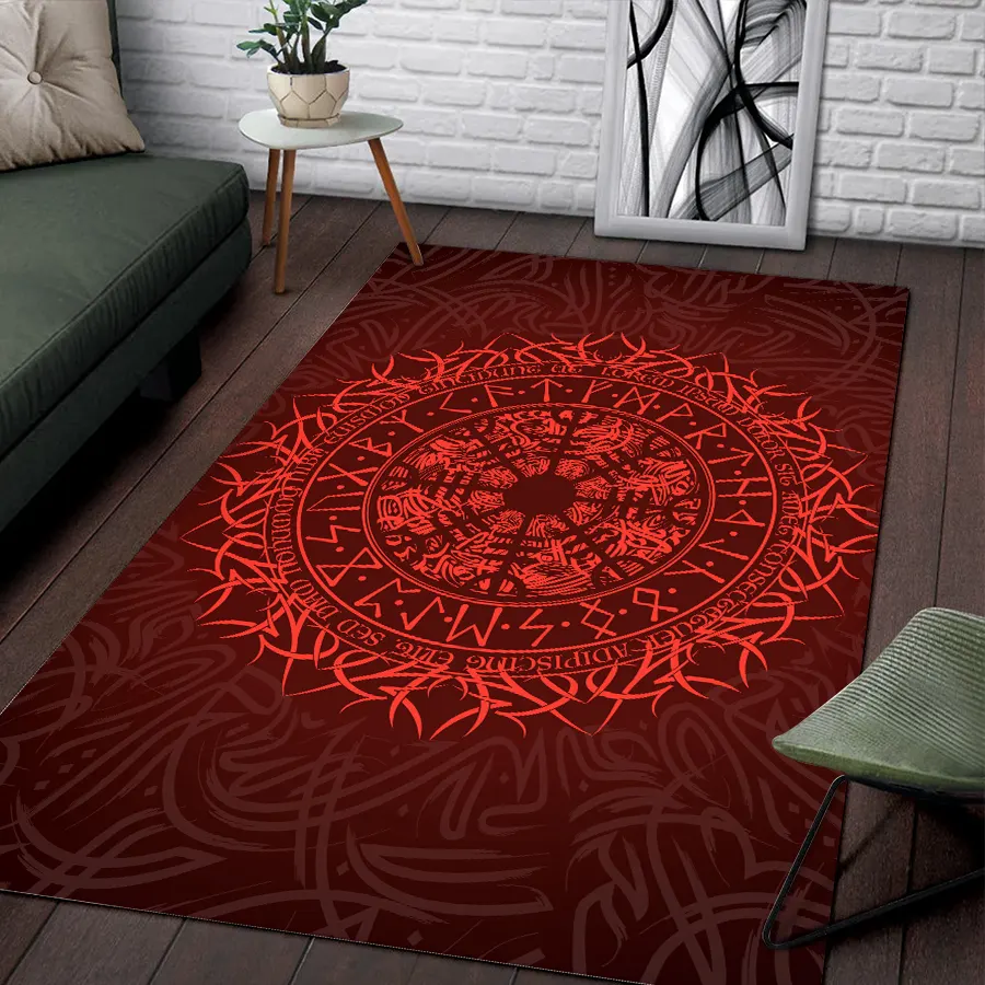 Viking Rug Helm of Awe Norse Protection