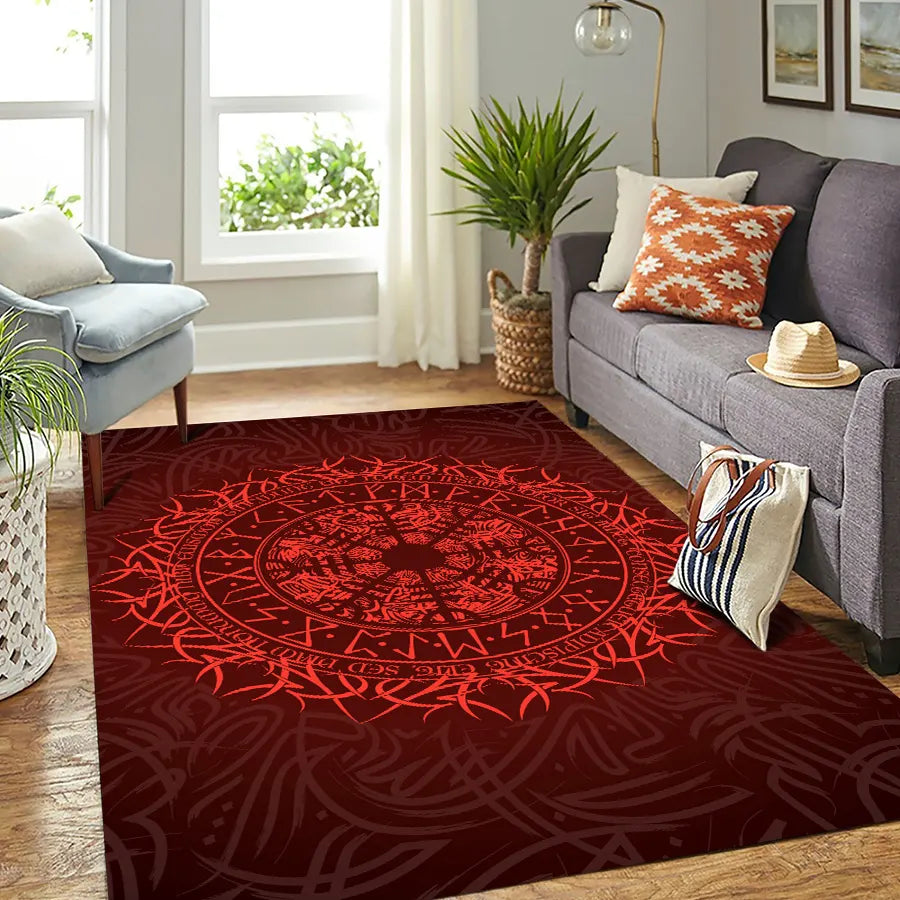 Viking Rug Helm of Awe Norse Protection
