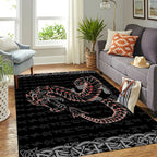 Viking Rug Jormungandr Rune Art Eternal Serpent