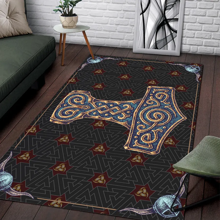 Viking Rug Mjolnir Celtic Art Legacy