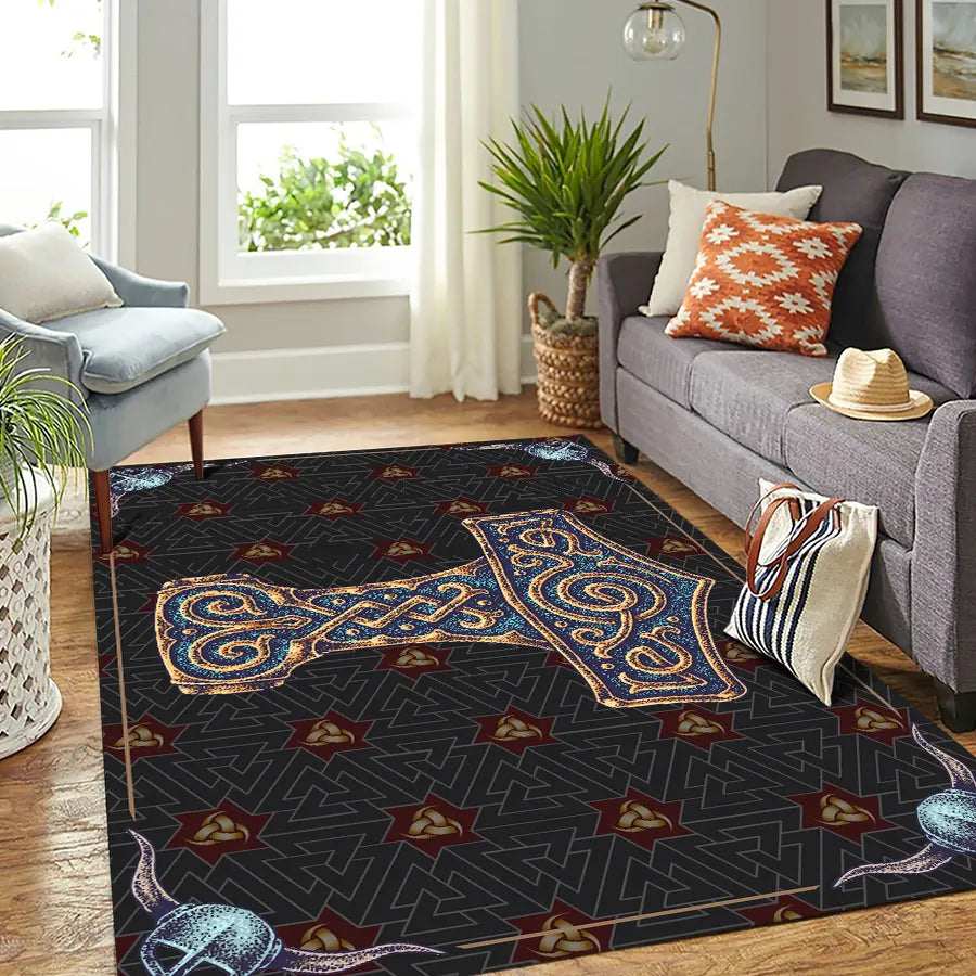 Viking Rug Mjolnir Celtic Art Legacy